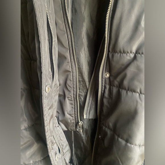 Lucky Brand Black Puffer Coat with Quilted Design - Picture 4 of 5